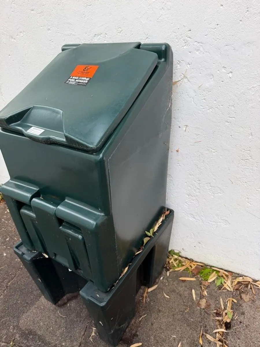 Coal bunker, stand and bag of Coal - Image 1