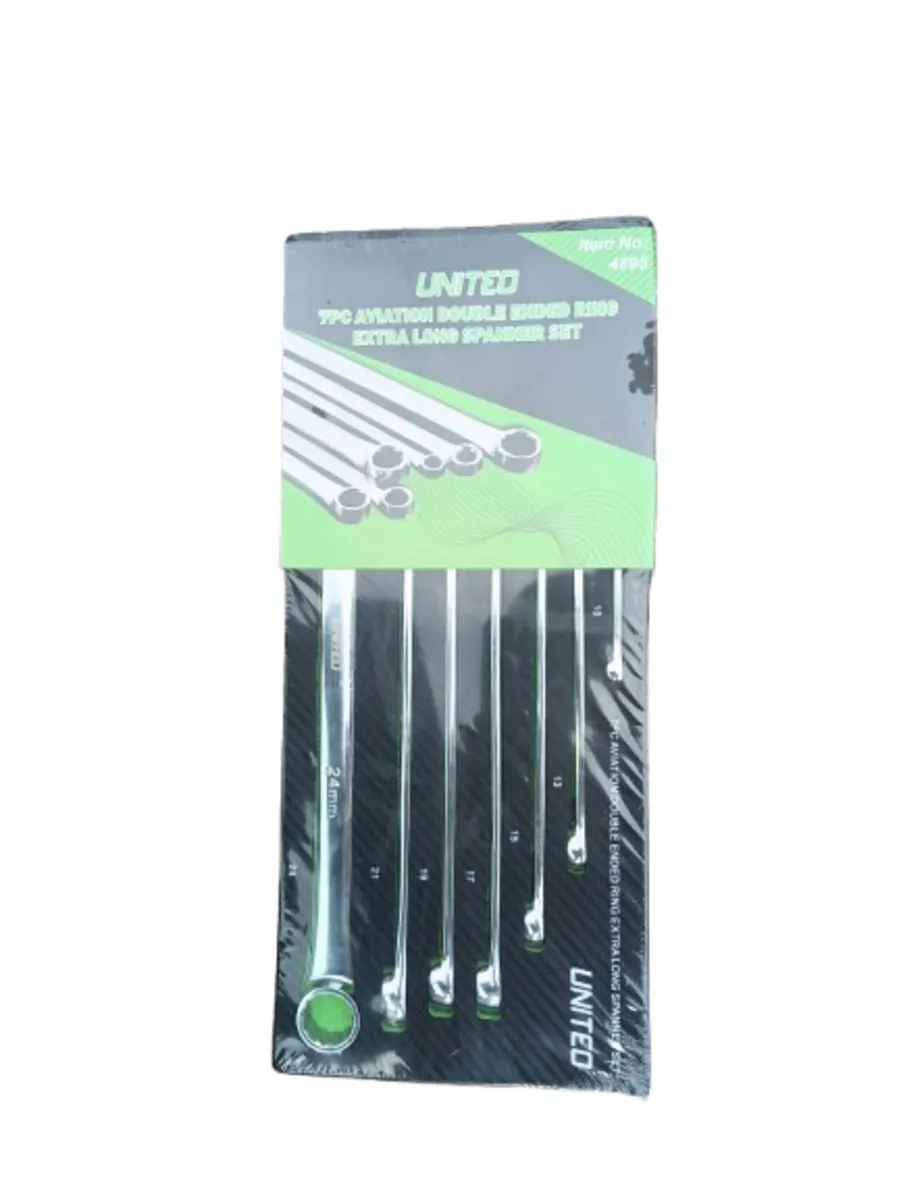 7PC DOUBLE ENDED RING AVIATION SPANNERS