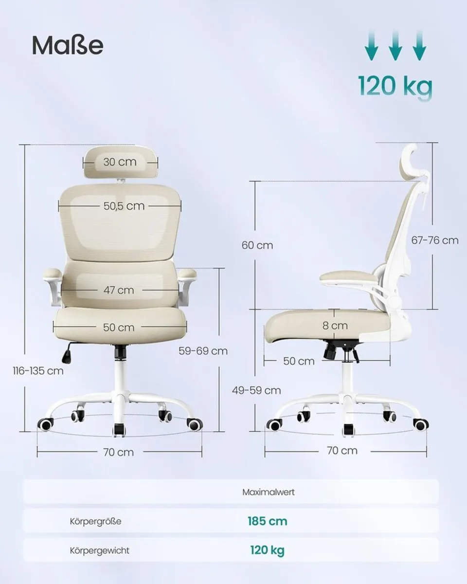 Ergonomic Swivel Office Chair – Breathable Mesh & - Image 2