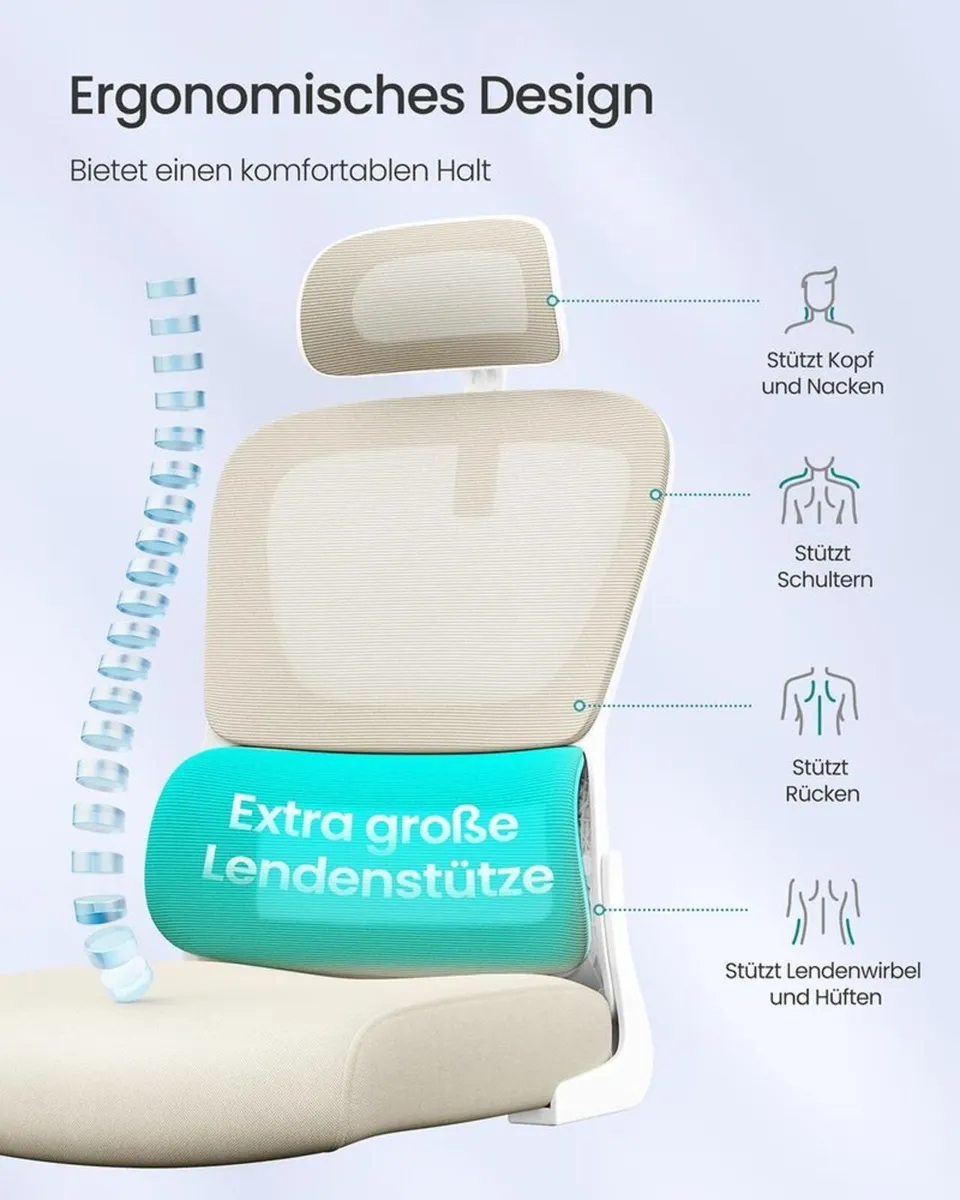 Ergonomic Swivel Office Chair – Breathable Mesh & - Image 4