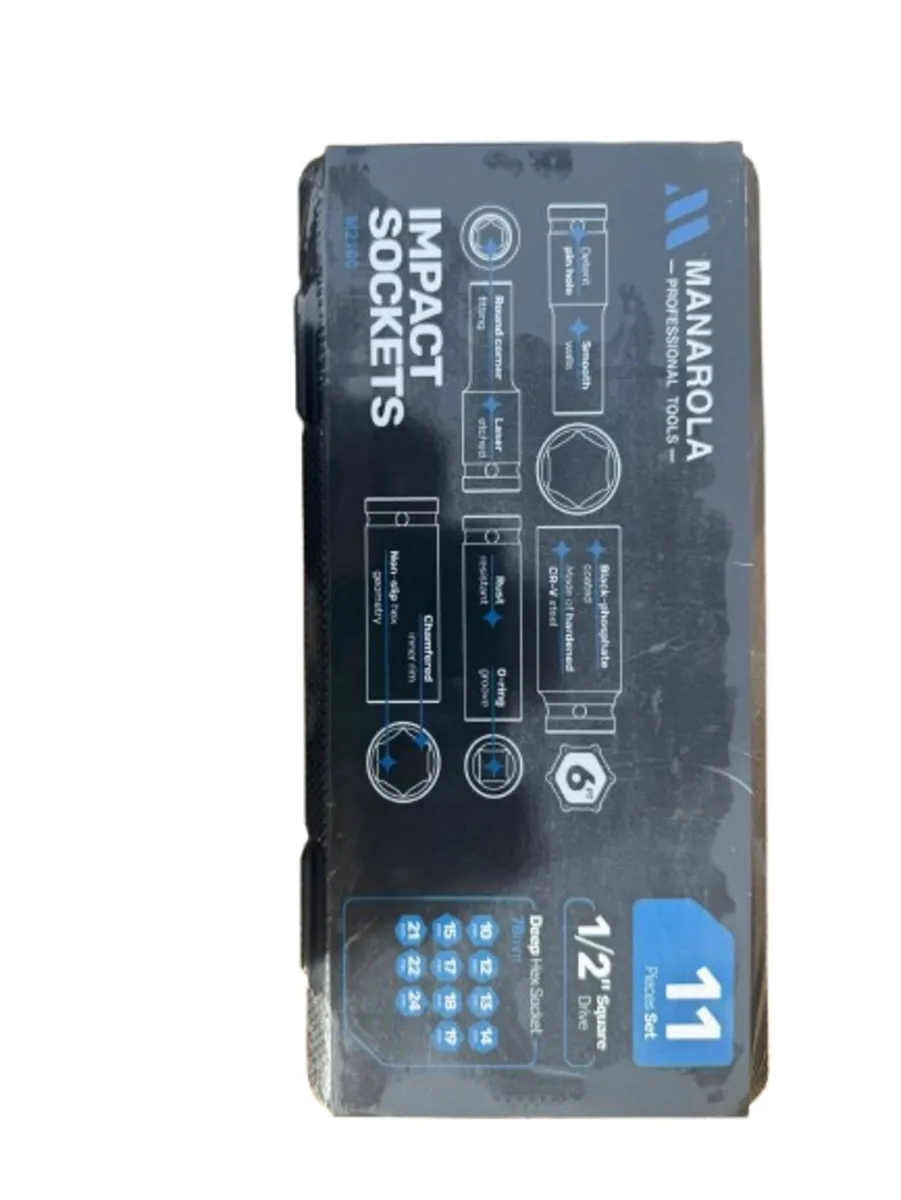 MANAROLA 11PC 1/2" DEEP IMPACT SOCKETS-€30 💶 - Image 2
