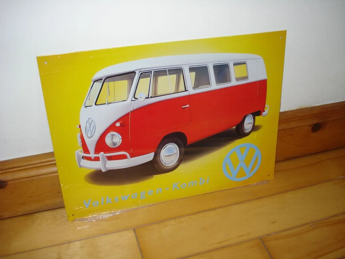 VINTAGE VW MINIBUS KOMBI METAL SIGN. - Image 3