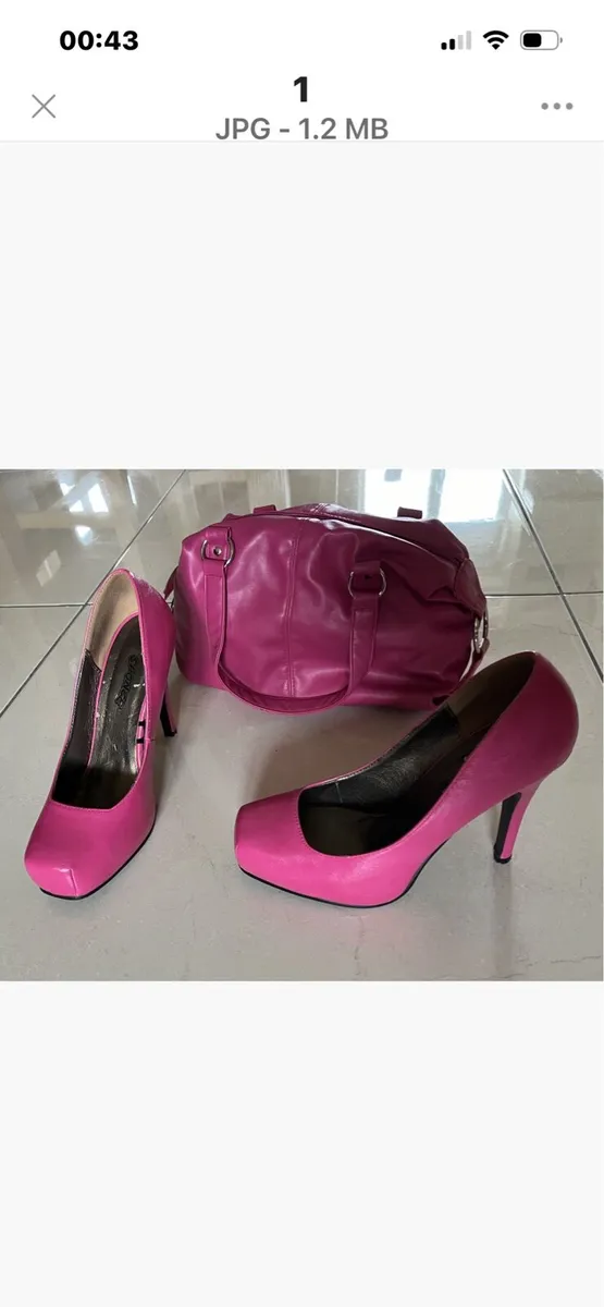 Cerise Pink High Heel Shoes - Size 6 / 39 - Image 3