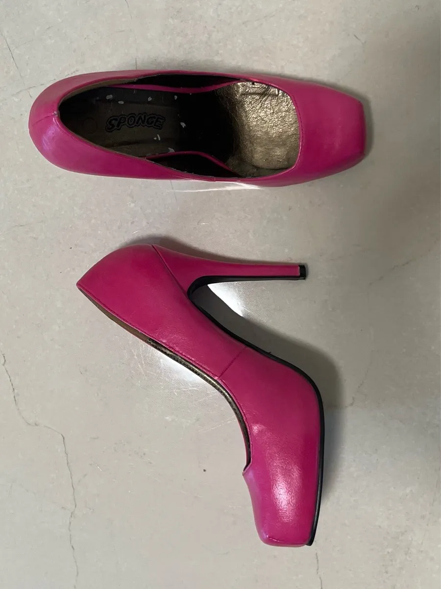 Cerise Pink High Heel Shoes - Size 6 / 39 - Image 1