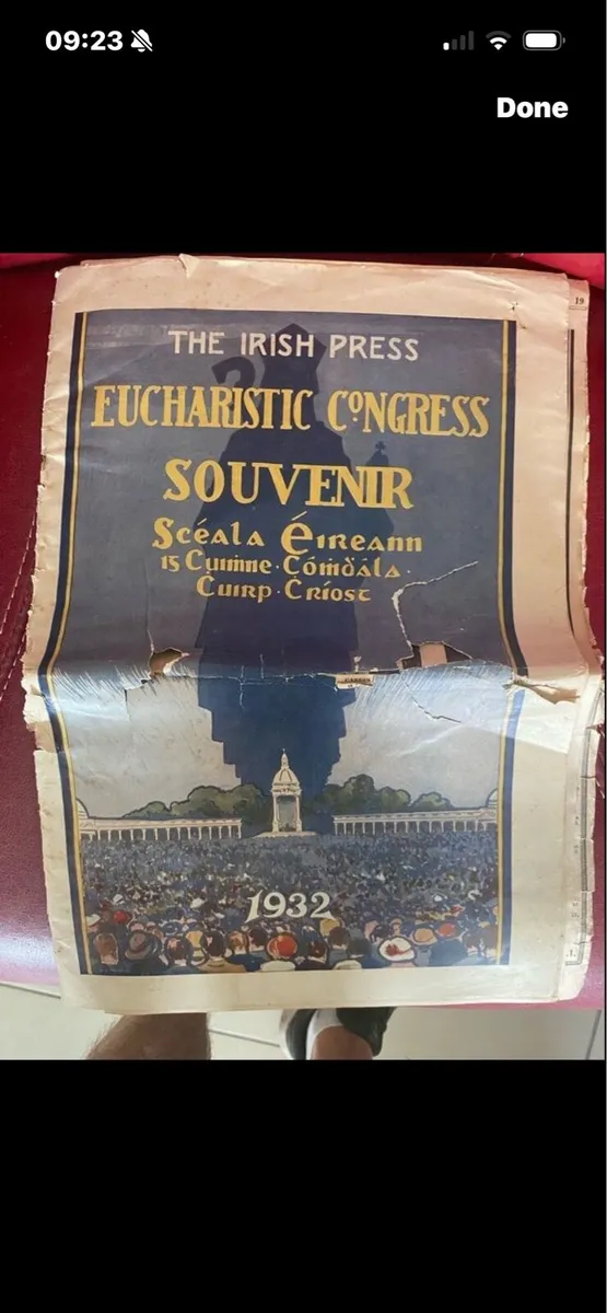 1932 Irish Press Eucharistic Congress Souvenir - Image 1