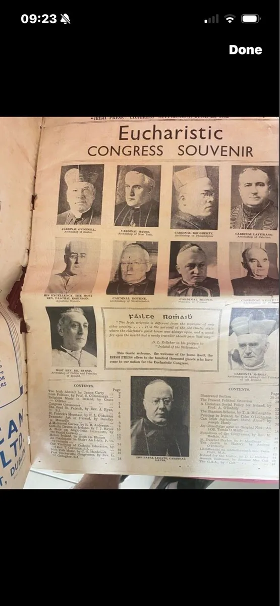 1932 Irish Press Eucharistic Congress Souvenir - Image 2