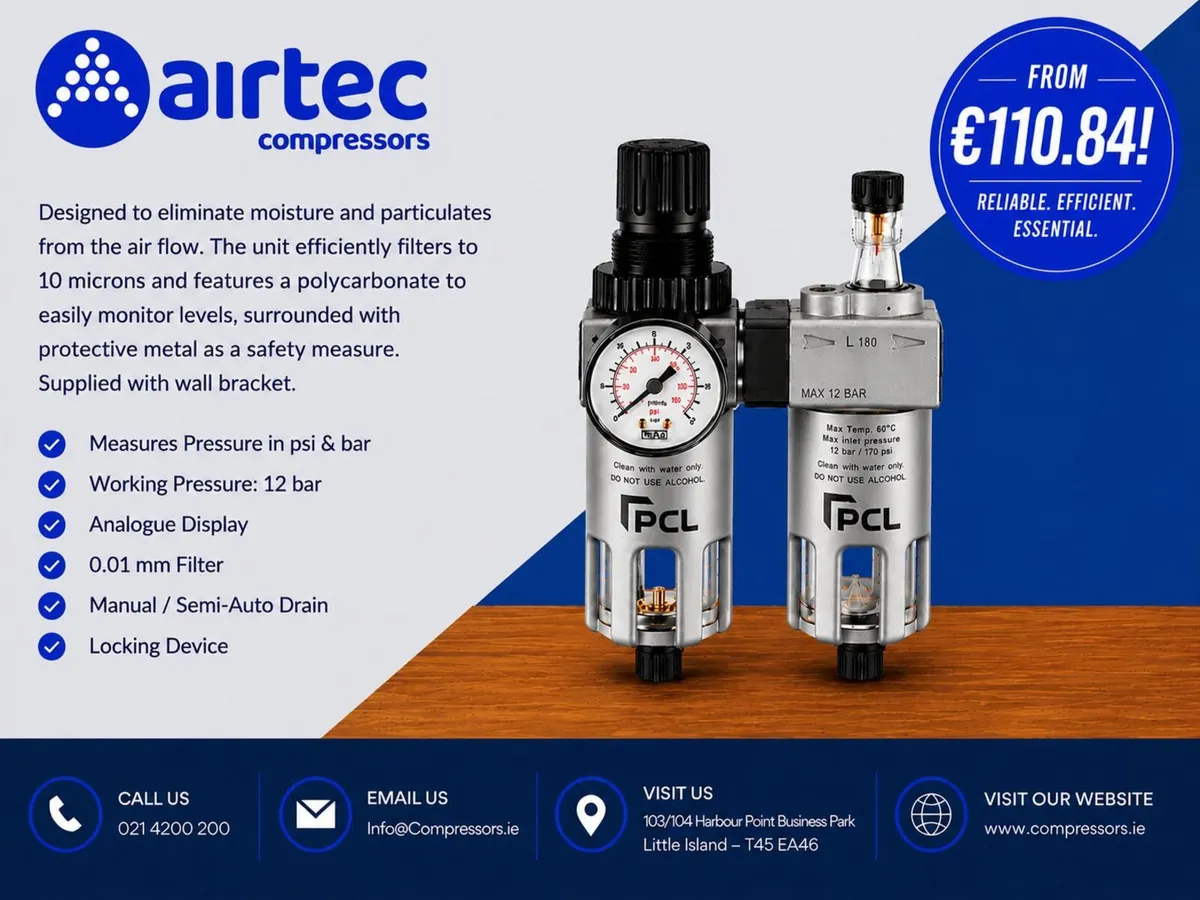 Compressor-Filter-Regulator-Lubricator- In Stock - Image 2