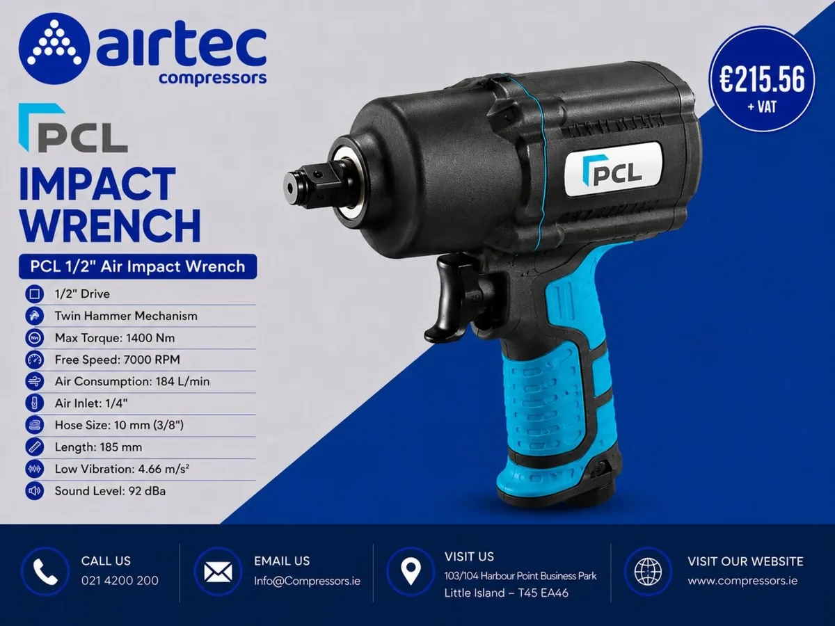 PCL - IMPACT WRENCH- 1/2"- IN STOCK - Image 2