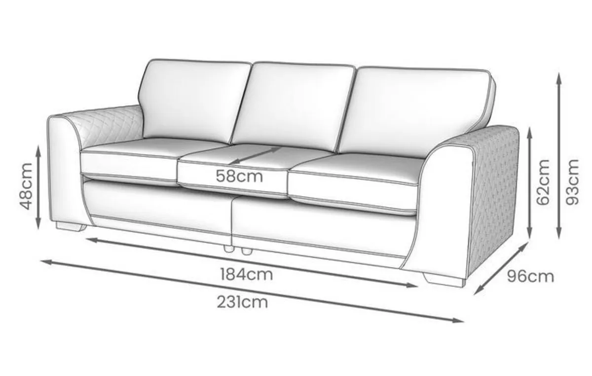 4 seater sofa - Image 3