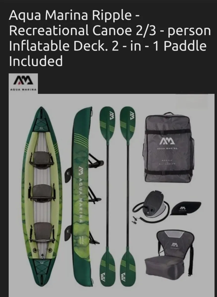 Inflatable 3 person kayak - Image 3
