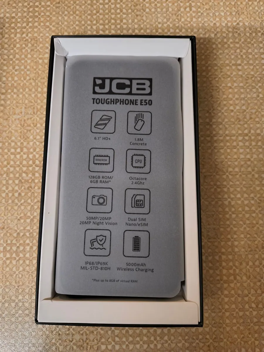 JCB Toughphone E50 Rugged Smartphone 5G - Unlocked - Image 2