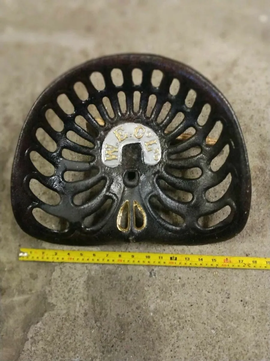 Antique cast seat by W.E &Co Ltd - Image 2