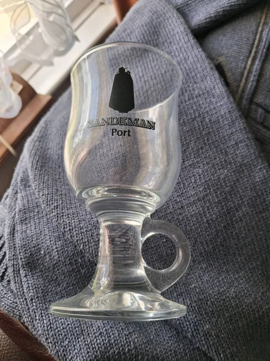 2. Vintage Sandeman Port stem glasses - Image 2