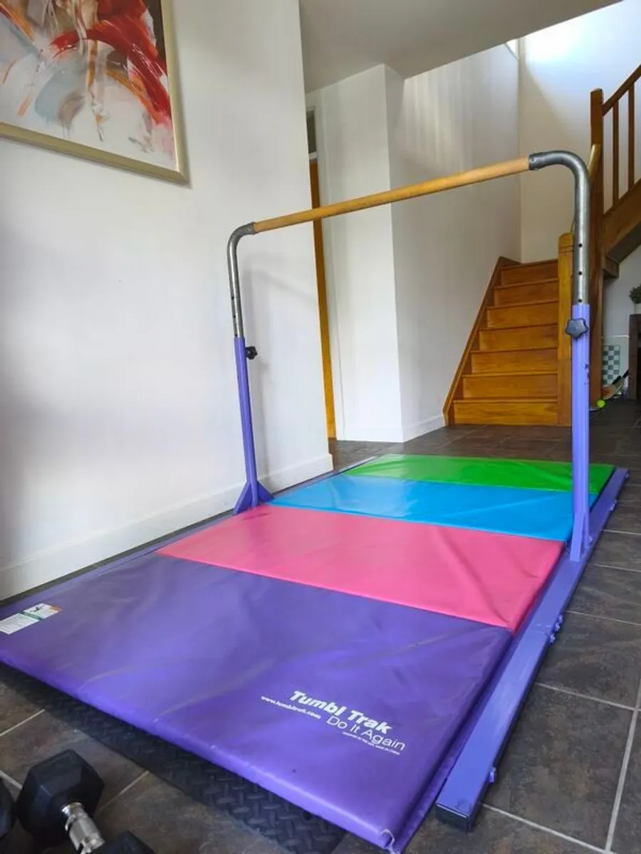 Mr. Kip Gymnastics Bar with Mats - Image 1