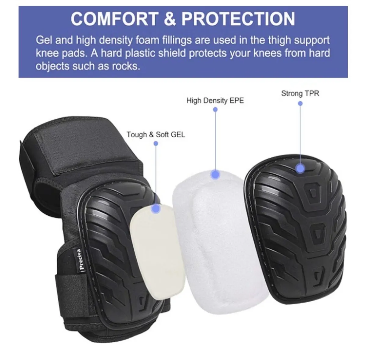 Knee Pads - Preciva Protective Knee Pads - Image 3