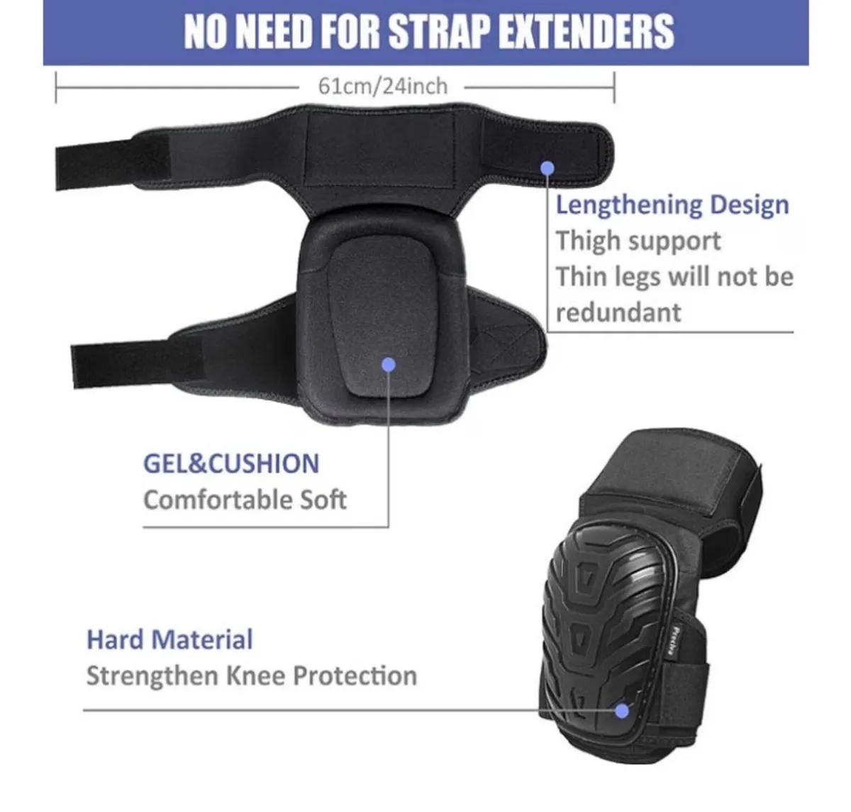 Knee Pads - Preciva Protective Knee Pads - Image 2