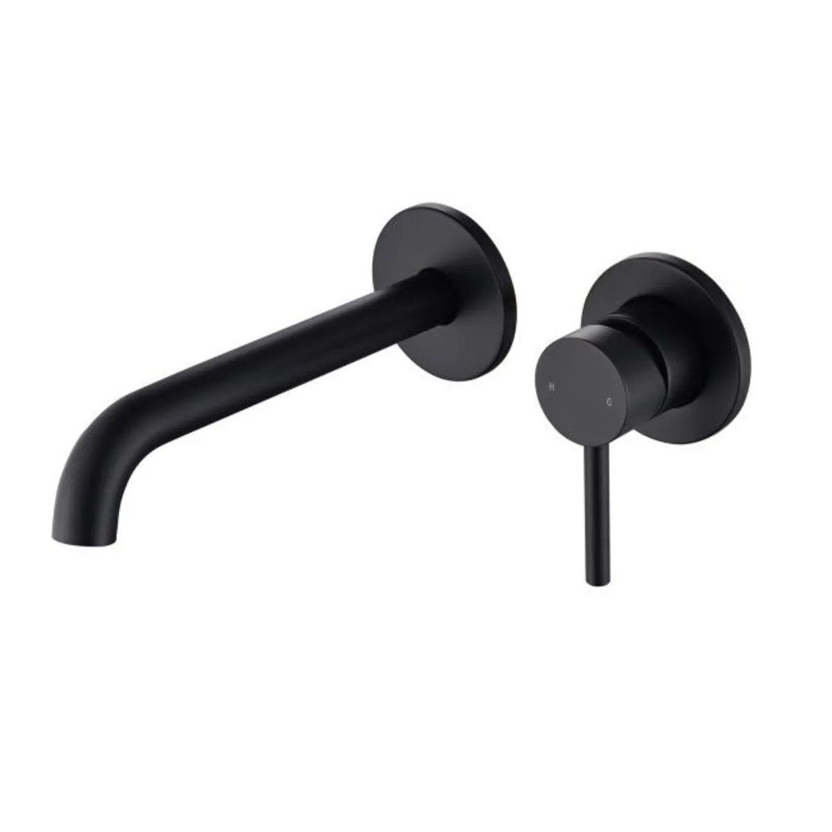 Black Wall Mounted Bath Mixer Tap - Arissa - Image 1