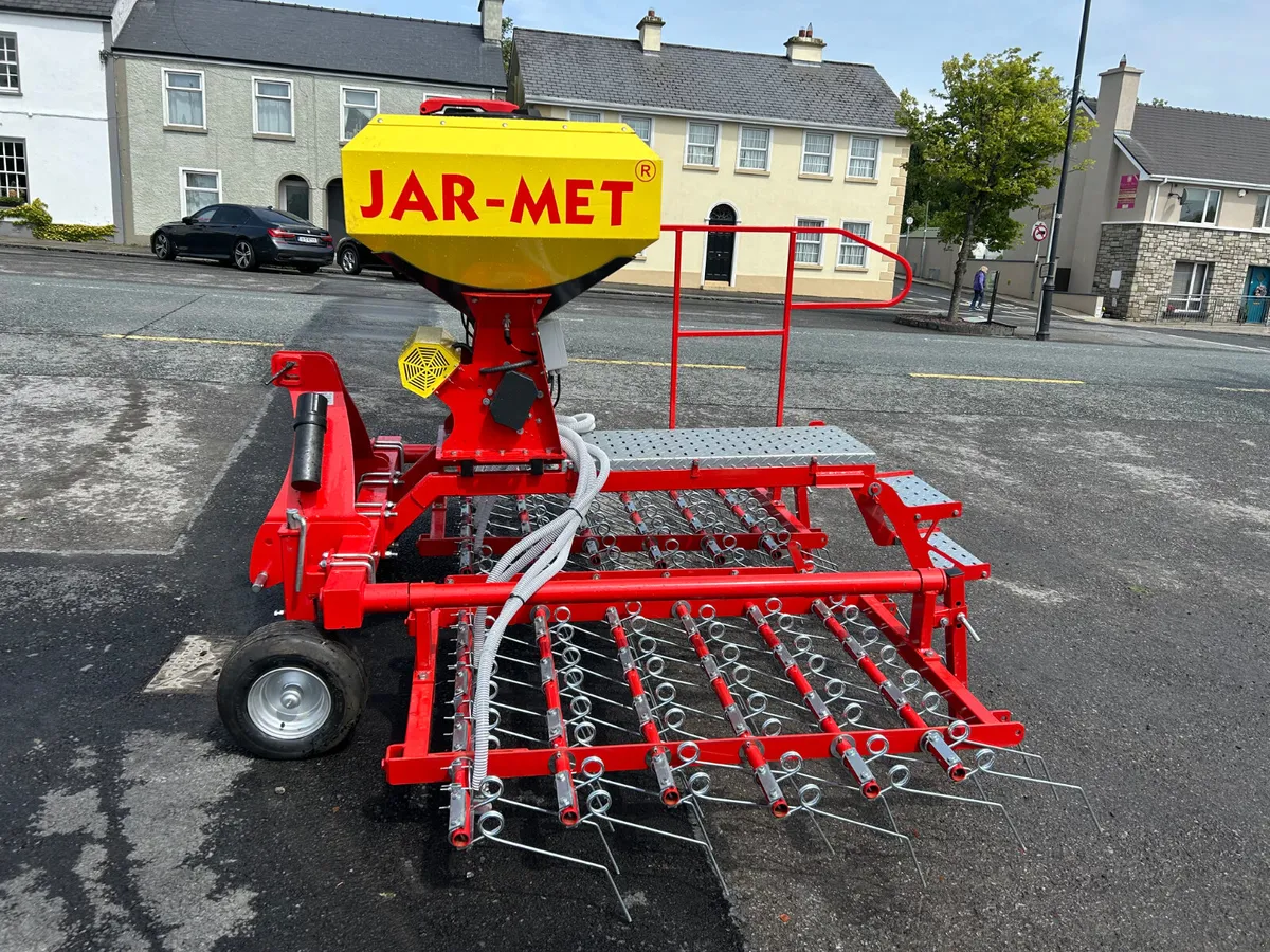 New Jarmet 3Metre Grass Harrow with Air Seeder - Image 2