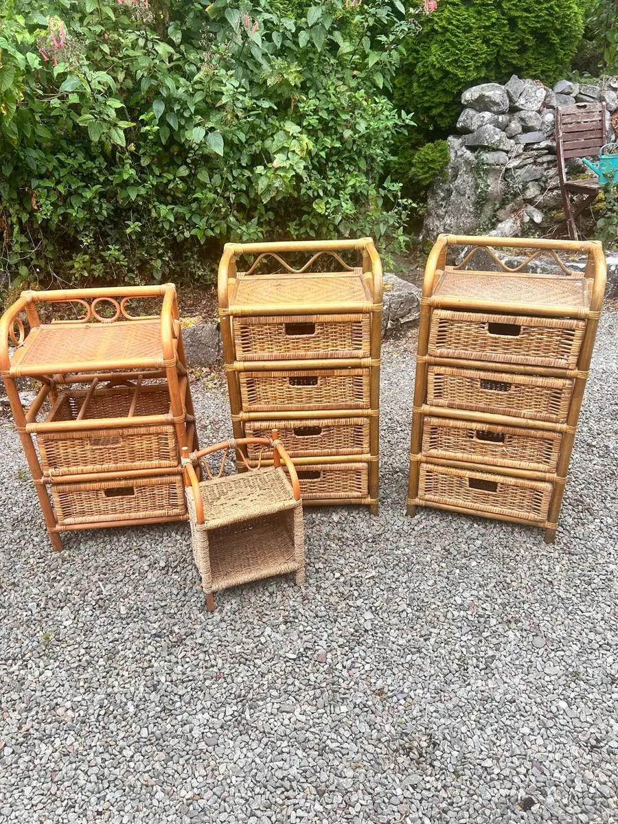 Rattan drawer set - Image 1