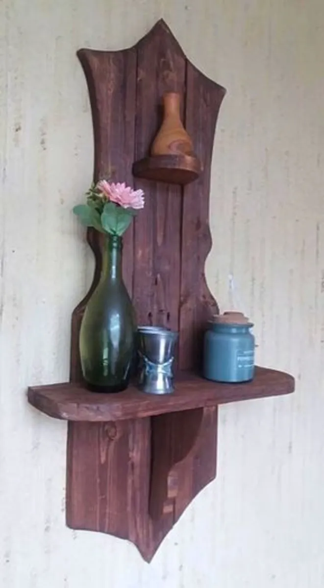 NEW Rustic floating shelf display / storage - Image 1
