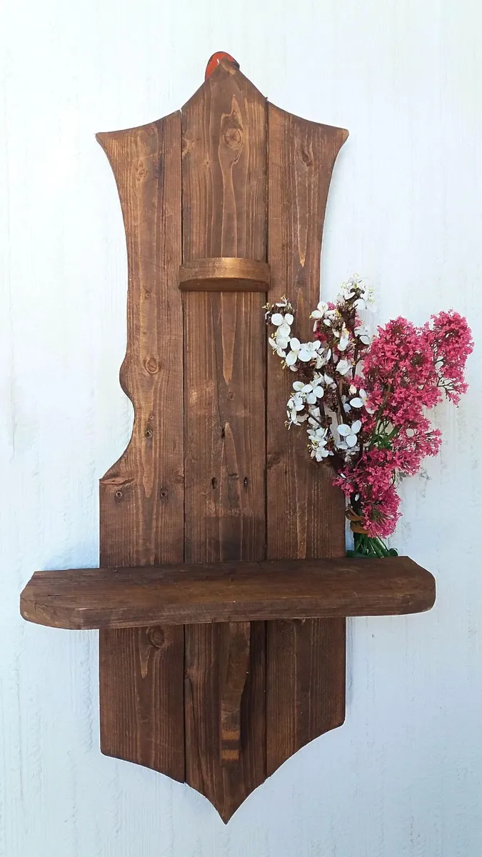 NEW Rustic floating shelf display / storage - Image 3