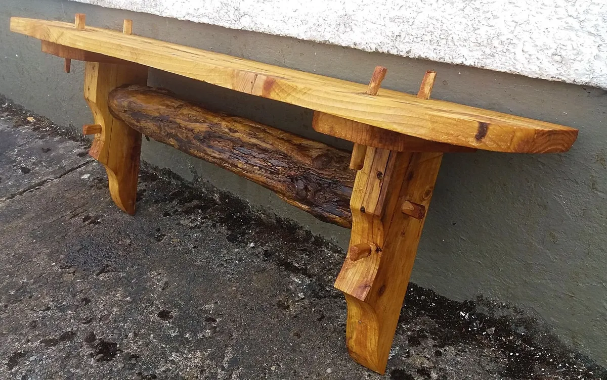 NEW Rustic Driftwood Stove Mantle /Shelf - Image 3