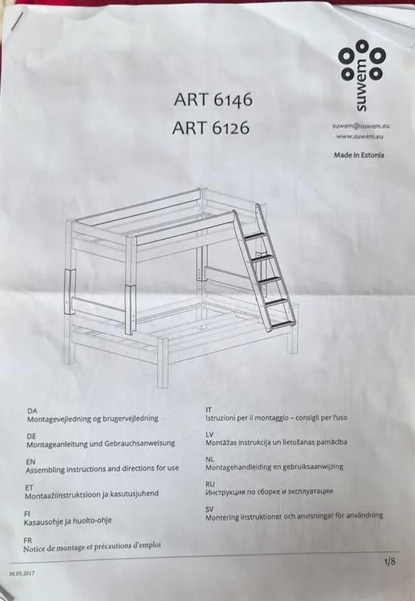 Kidz Bunk Bed, sold with 4ft Double Mattress (Bottom Bunk) - Image 3