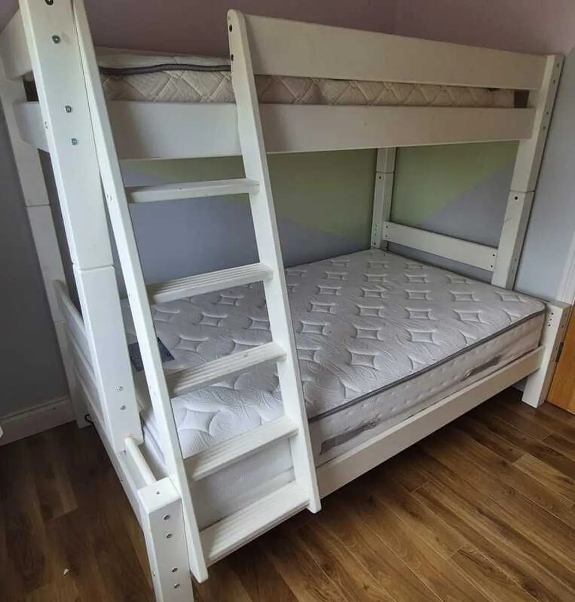 Kidz Bunk Bed, sold with 4ft Double Mattress (Bottom Bunk) - Image 2
