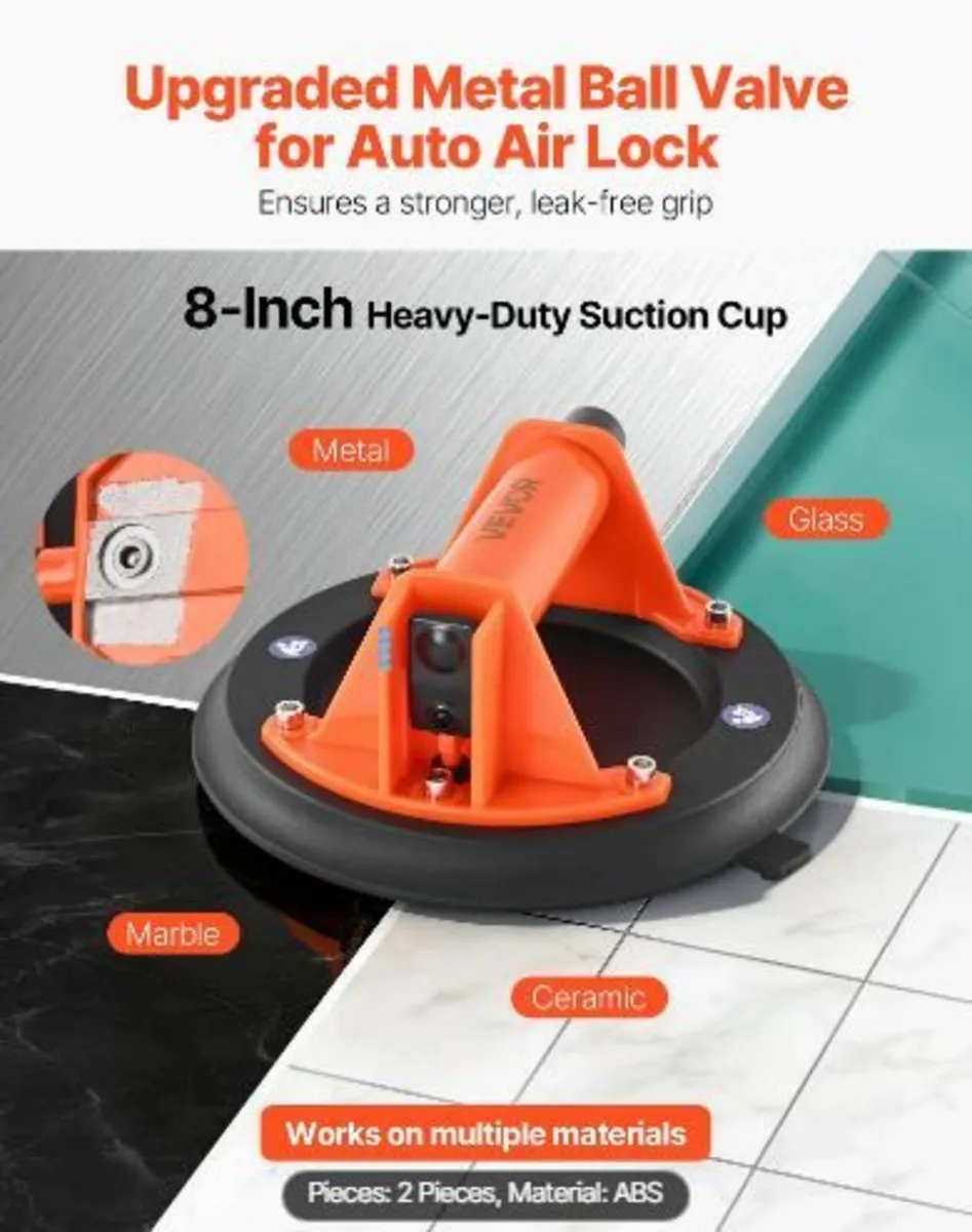 Vacuum Suction Cup, 203 mm Vacuum Glass Lifter - Image 2