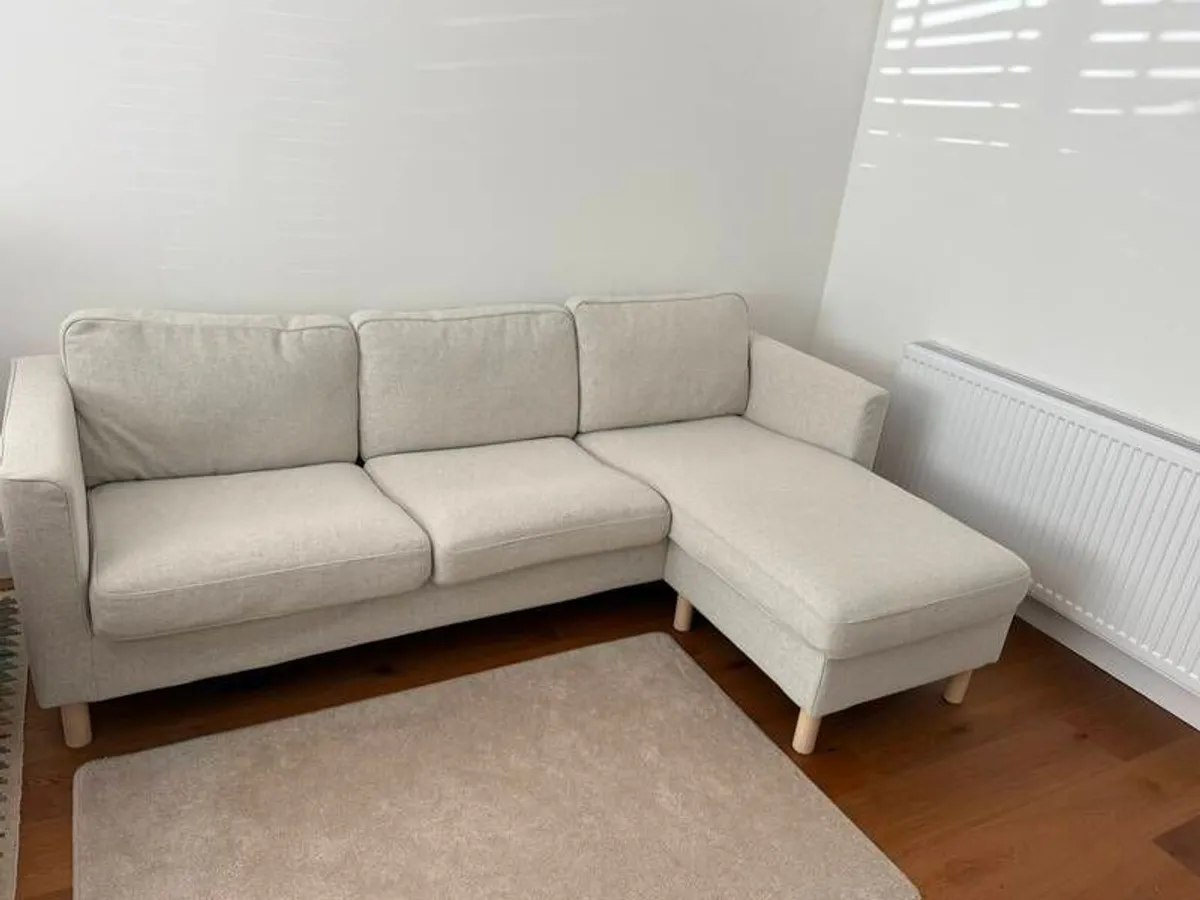 IKEA PARUP 3 seat Sofa with Chaise Longue - Image 2