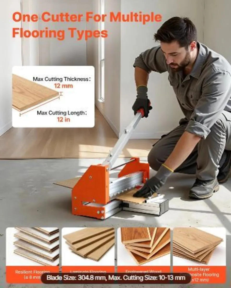 304.8mm Vinyl Floor Cutter, 12mm Thick Laminate - Image 2