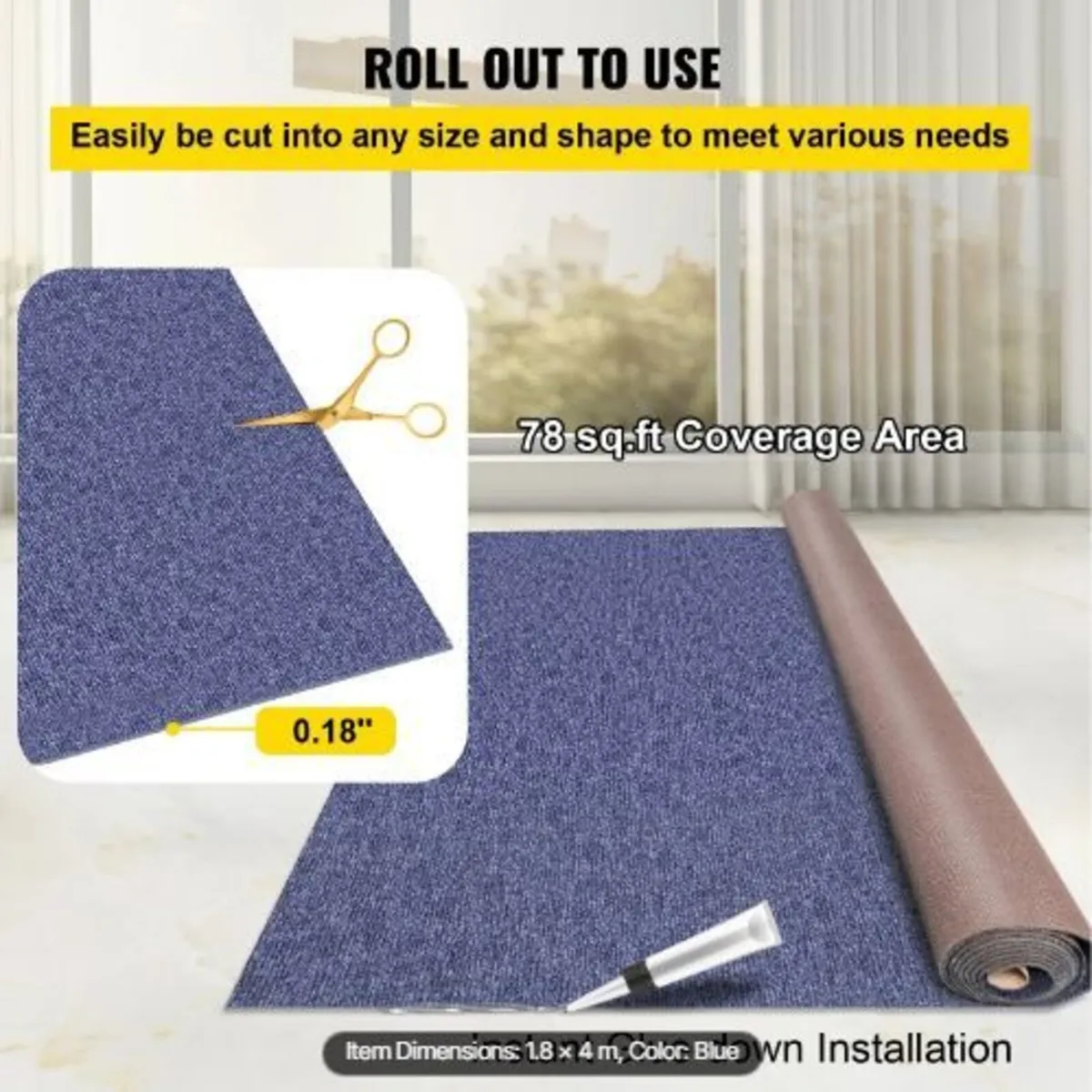 Indoor Outdoor Rug Carpet 5.9x13ft Outdoor - Image 2