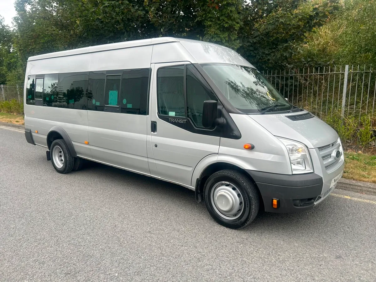 2014 Ford transit minibus 16 seater in silver - Image 1