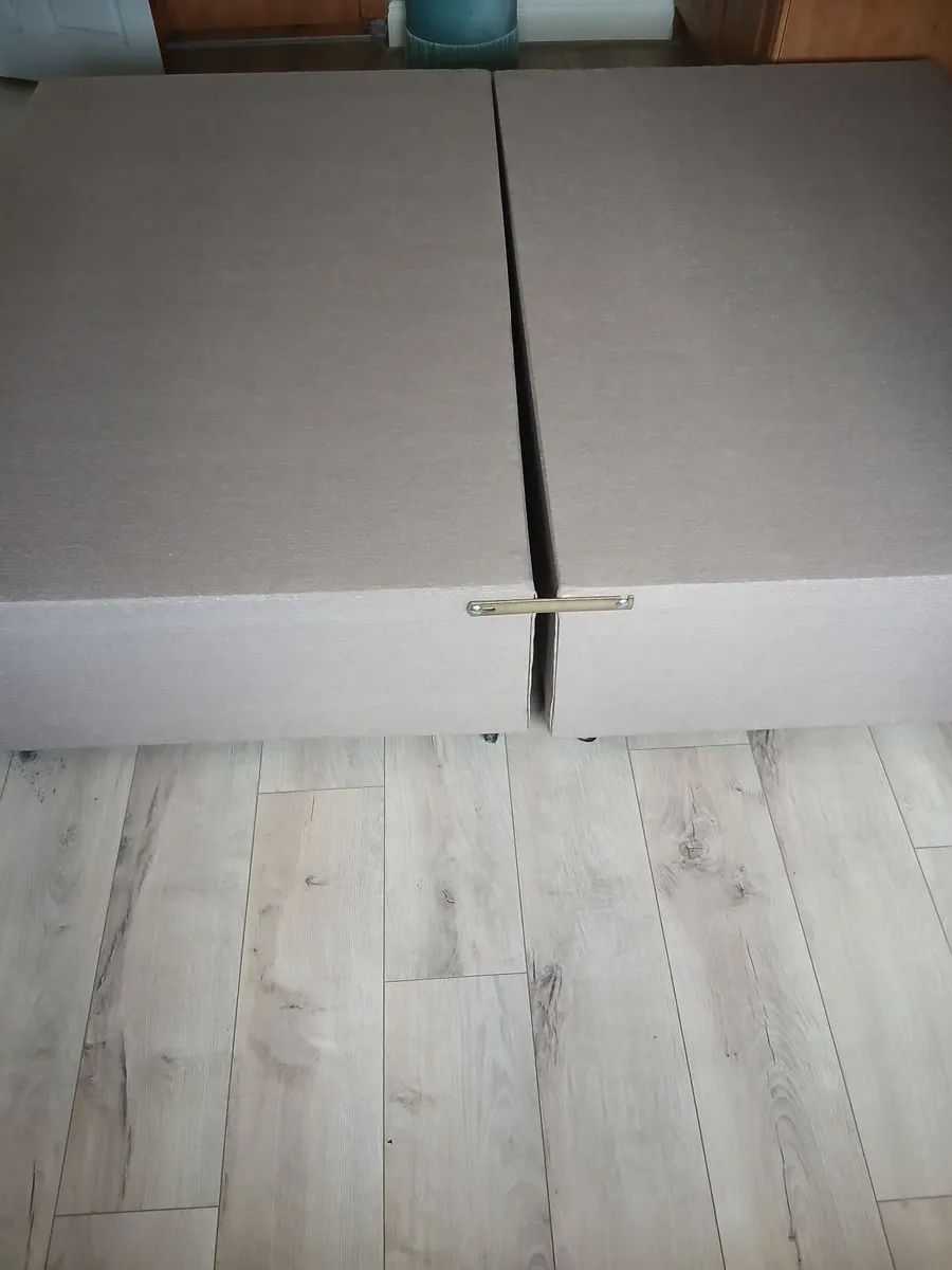 2 piece, king size bed base. - Image 1