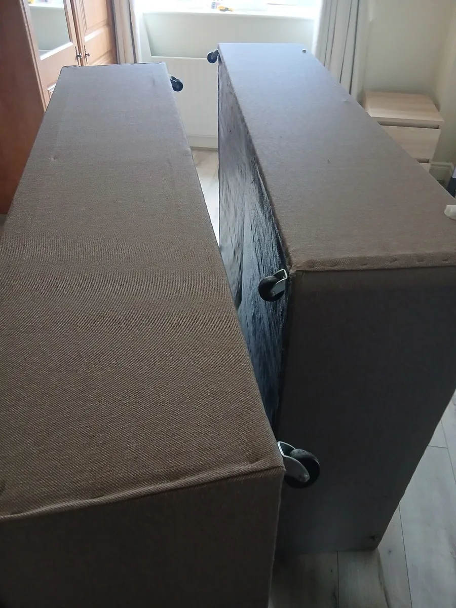 2 piece, king size bed base. - Image 3
