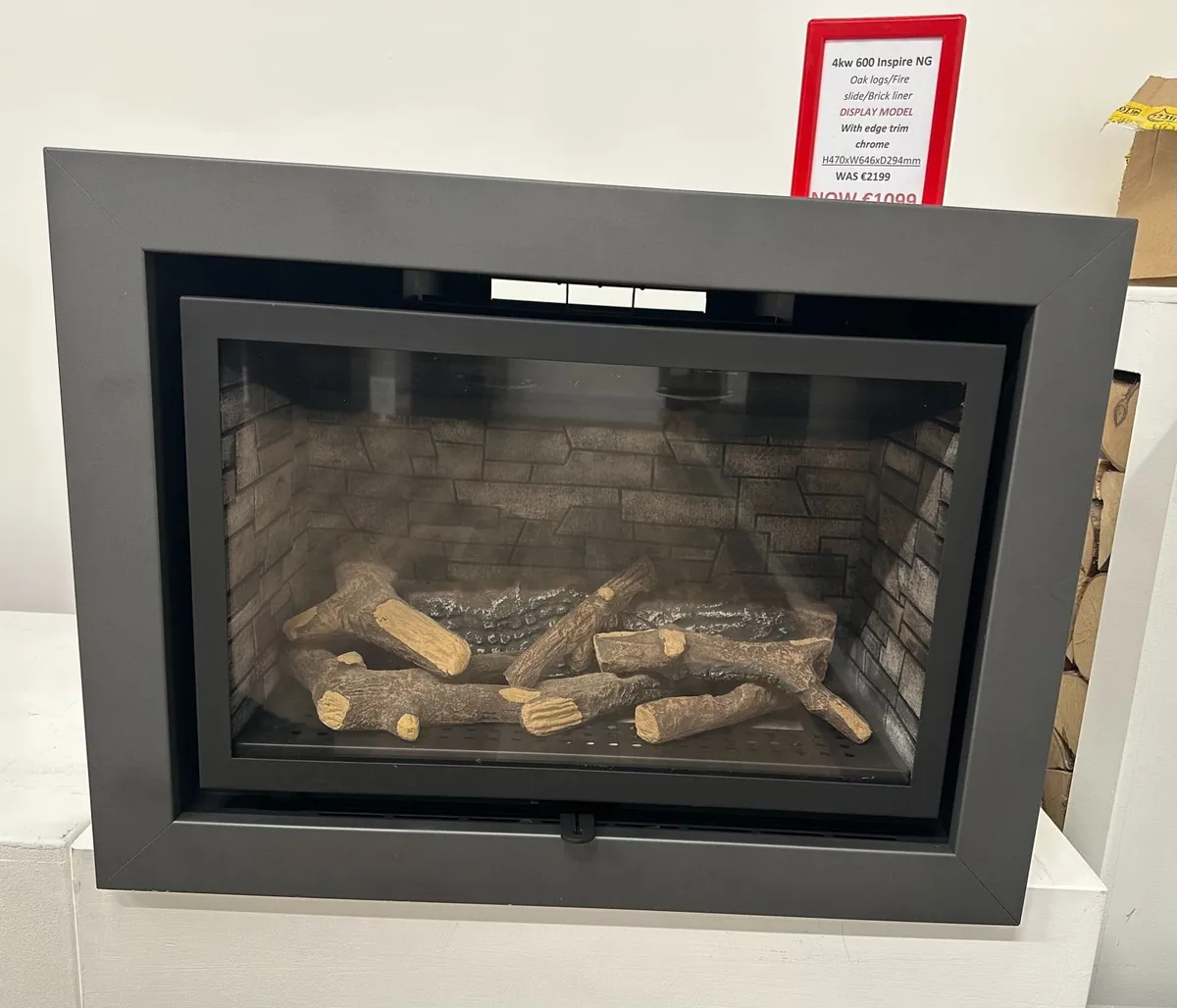 INSPIRE 600 NG Fireslide gas insert(Display model) - Image 3