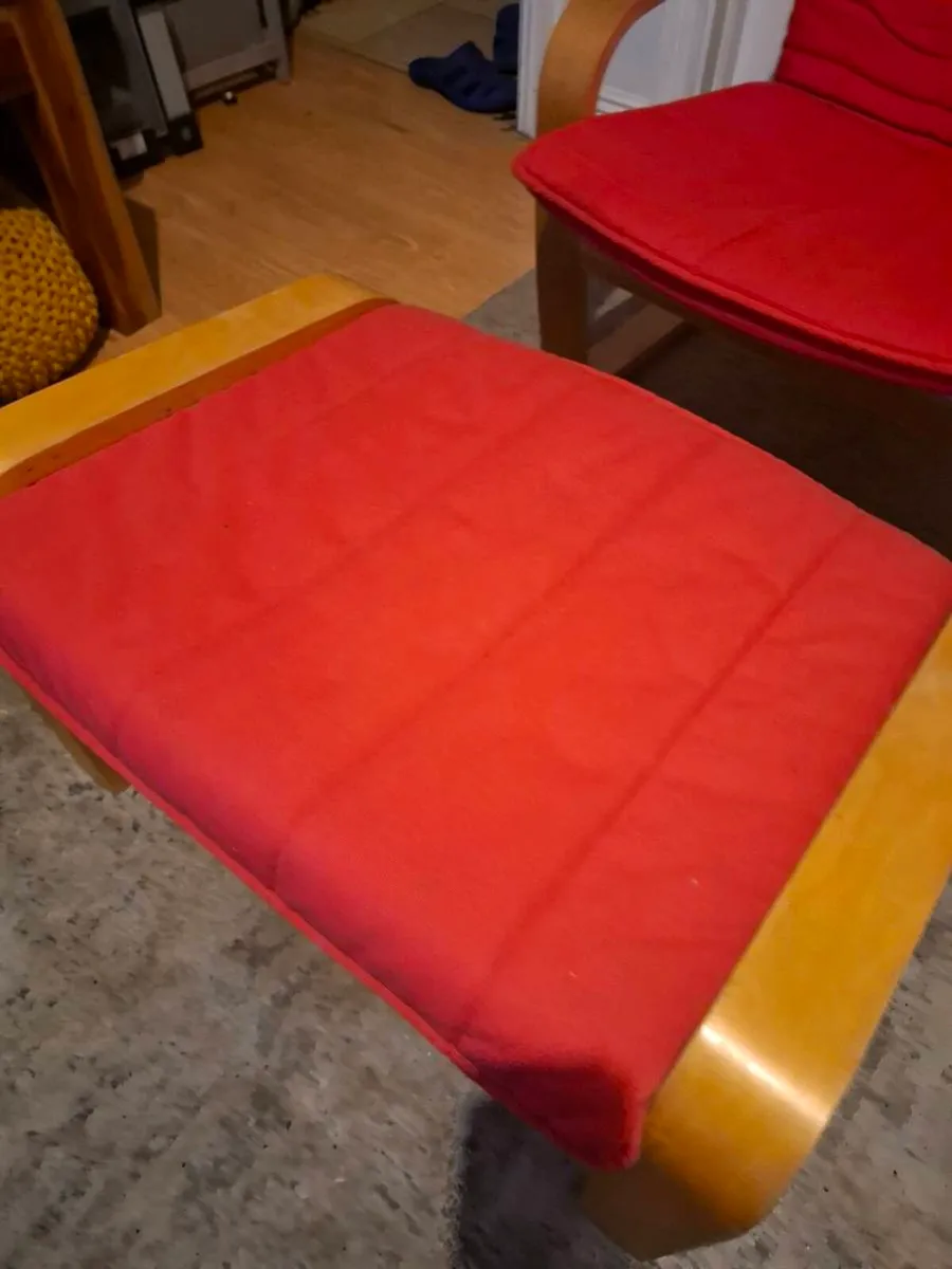 IKEA POÄNG Armchair & Footstool (DELIVERY) - Image 3