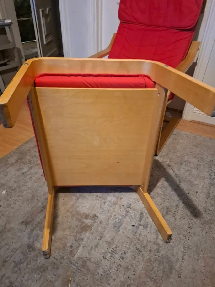 IKEA POÄNG Armchair & Footstool (DELIVERY) - Image 4