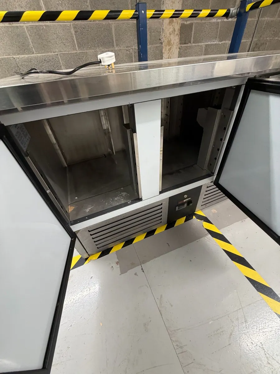 Commercial 3-Door Stainless Steel Fridge - Image 2