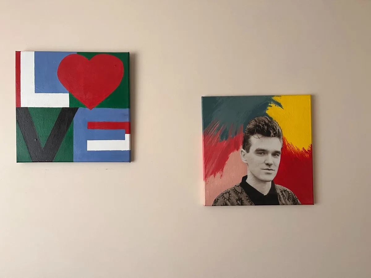 2 Canvas Wall Art Pictures 40 x 40cm - Image 1