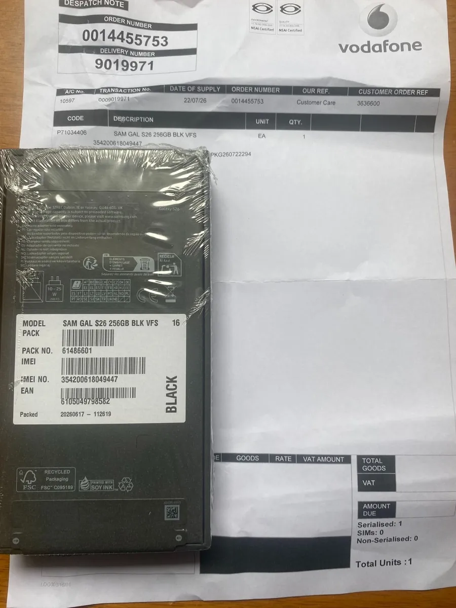 Samsung Galaxy S26 256GB Black in box - quick sale - Image 1