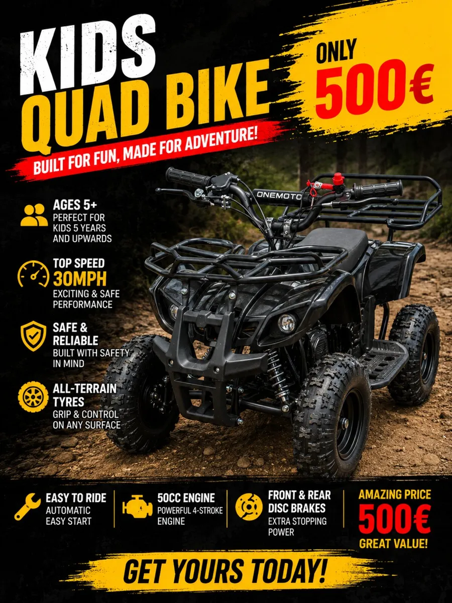 Kids 50cc quad bike. - Image 4