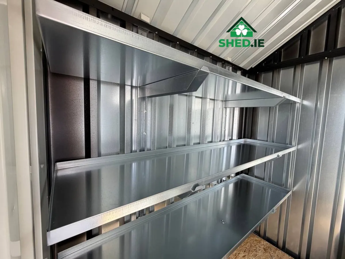 Steel shed including self foundation - 2m × 2m - Image 4