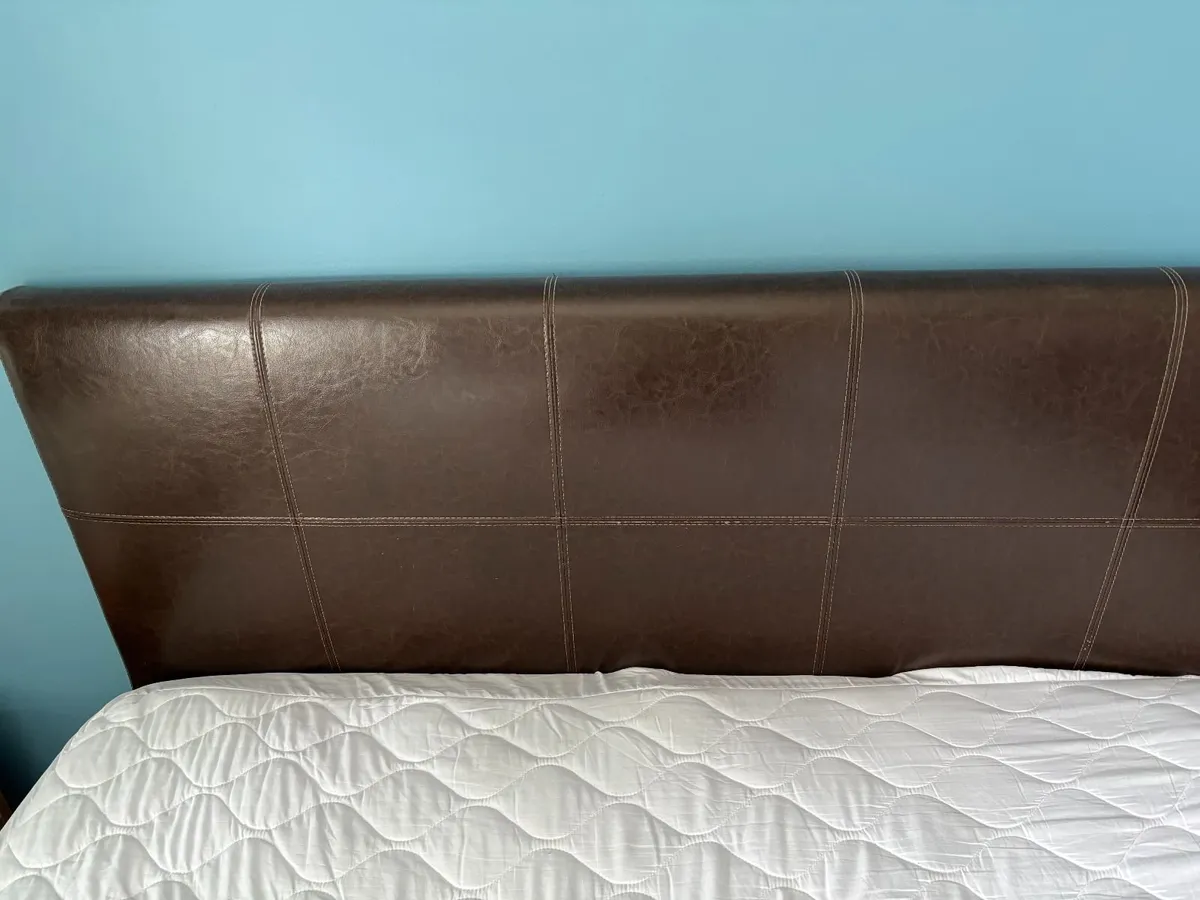 King Size Divan Bed with Headboard and Mattress - Image 3
