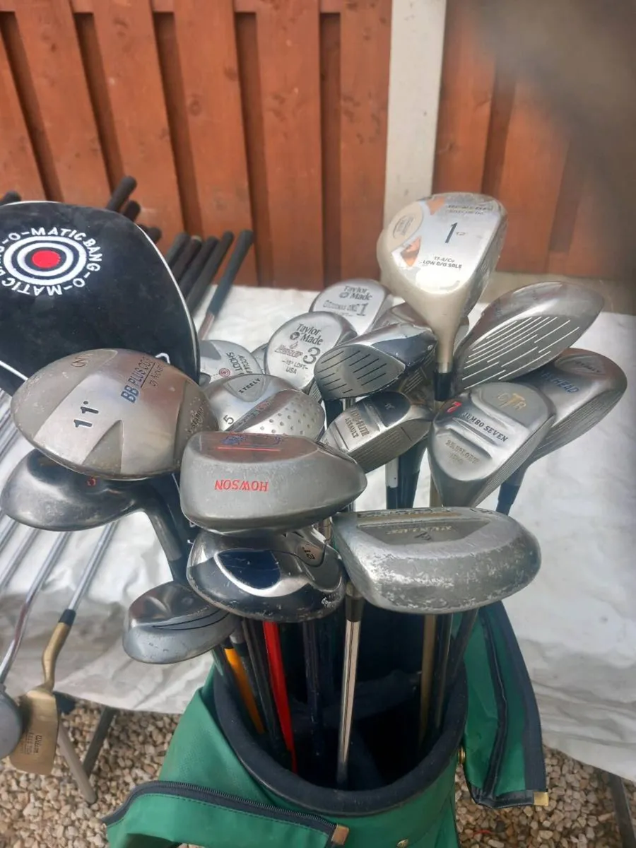 A selection of golf clubs and bags. - Image 4