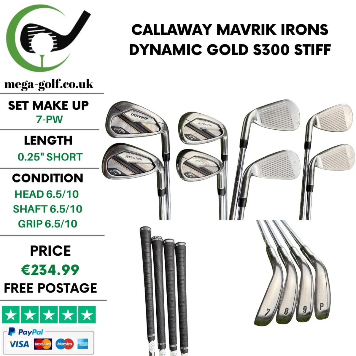 Callaway Mavrik Irons / 7-Pw / Stiff - Image 1