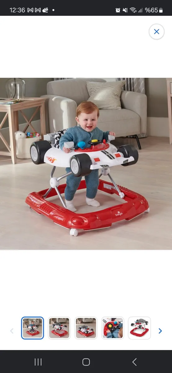Baby walker racing car - Image 1
