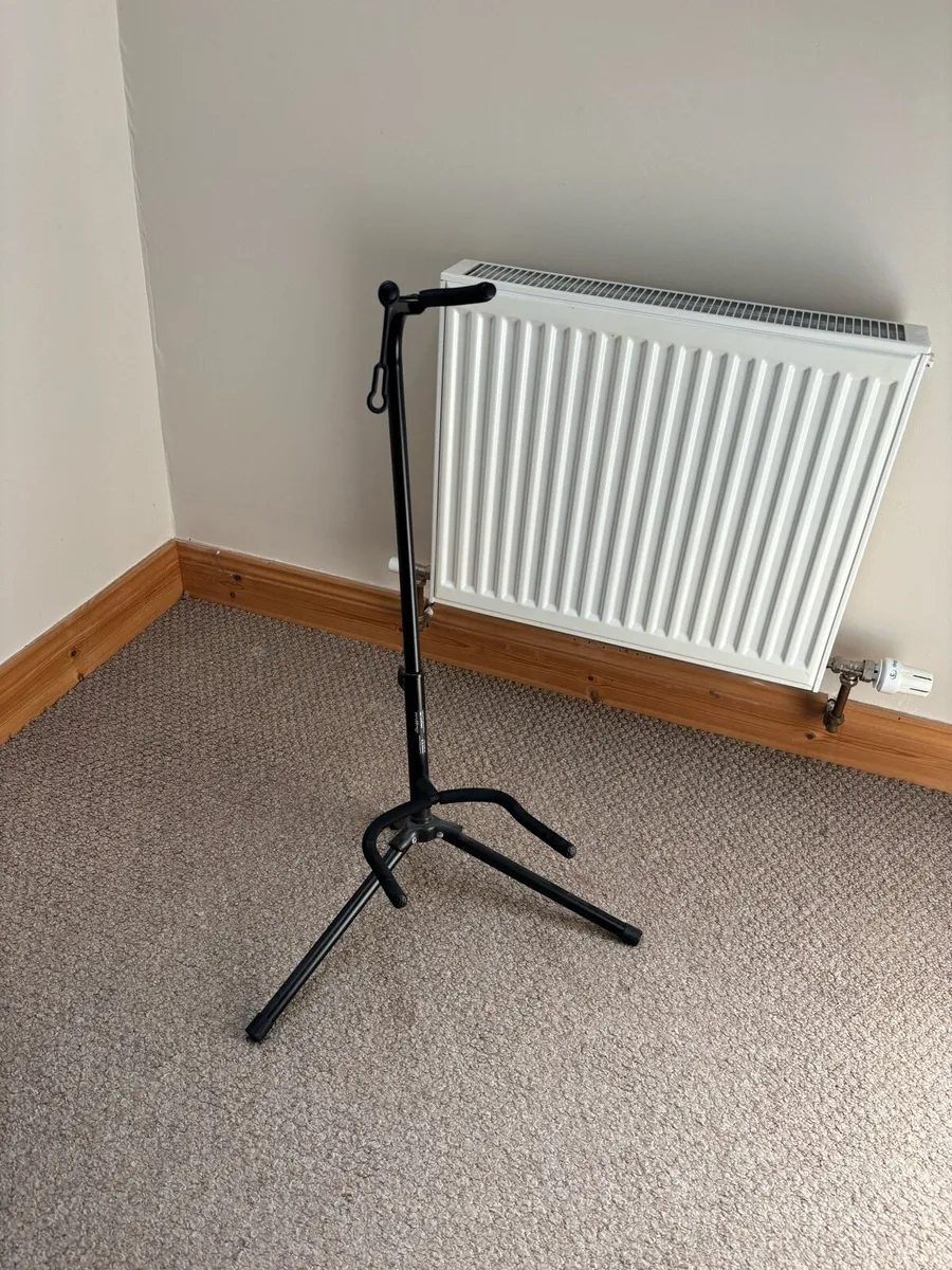 Acoustic guitar with bag,stand and picks - Image 3