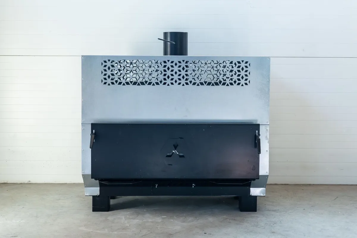 NG50 KW air heater for wood up to 1000 m2. - Image 3