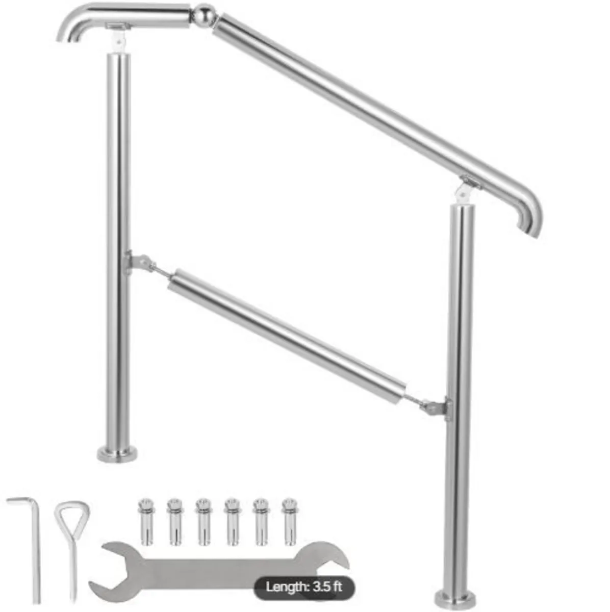 3 Step Railing Stainless Steel Transitional - Image 3